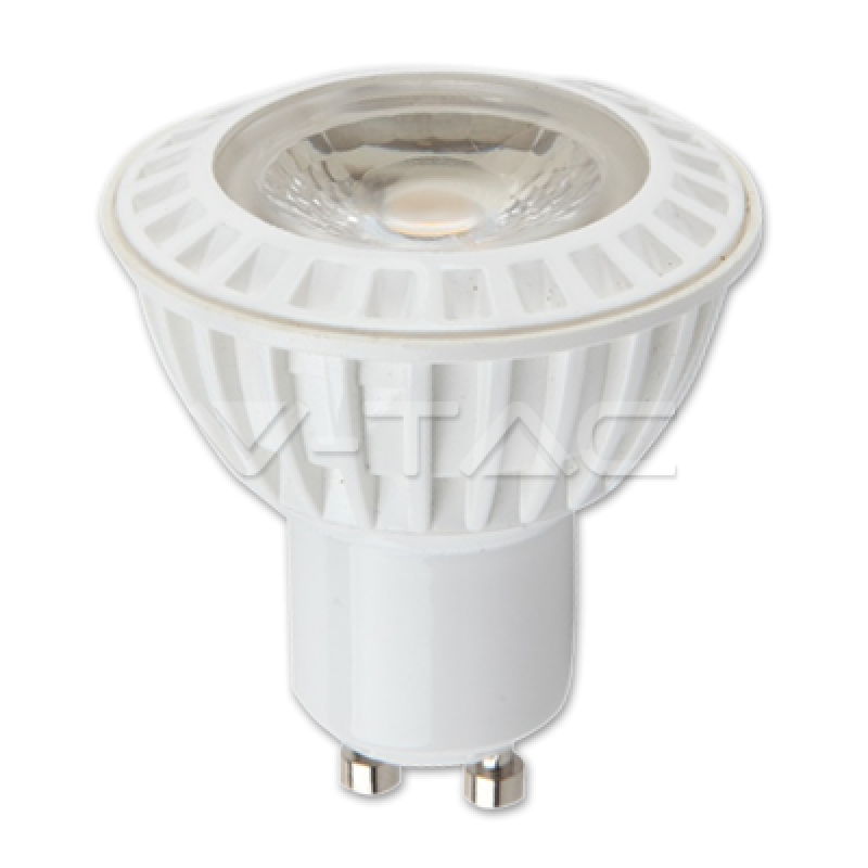 LED Bulb - LED Spotlight - 6W GU10 White Plastic Premium Warm White 110°